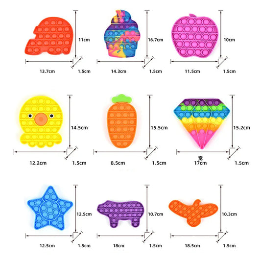 10-100pcs Random Fidget Toys Mystery Gift Pack – 300+ Antistress Relief Toys for Kids
